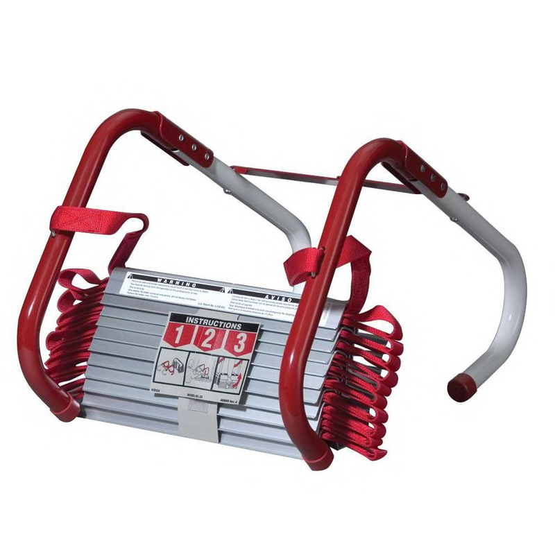 25 ft. 3-Story Fire Escape Ladder Emergency Safety Anti Slip Weather Resistant