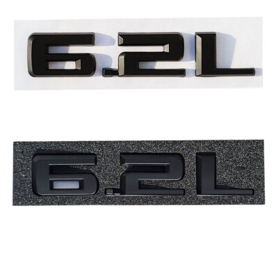 1x 6.2L Matte Black Emblem Fits 19-23 Chevrolet Silverado Sierra Camaro 84192174