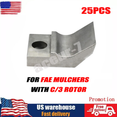 25PCS FAE C/3 Blade Replacement Teeth For FAE Mulchers With C/3 Rotor