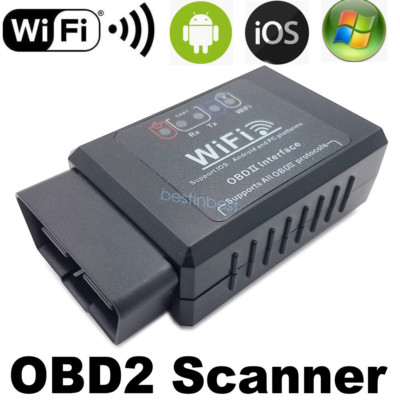 Multi-function Car Mini ELM327 OBD2 II Wifi Scanner Code Reader Diagnostic Tool