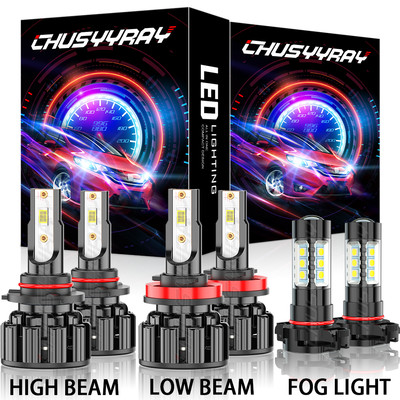 For Dodge Charger 2011 2012 13 2014 6000K Faros LED Hi/Lo + Bombillas antiniebla