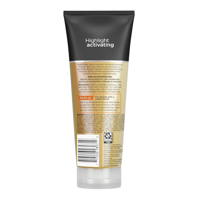 John Frieda Sheer Blonde Highlight Activating Brightening Shampoo for Blonde Hai