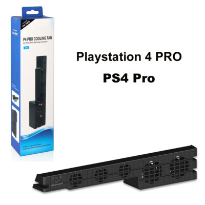 External Super Cooling 5-Fan Turbo Cooler for Playstation 4 PS4 Pro Game Console