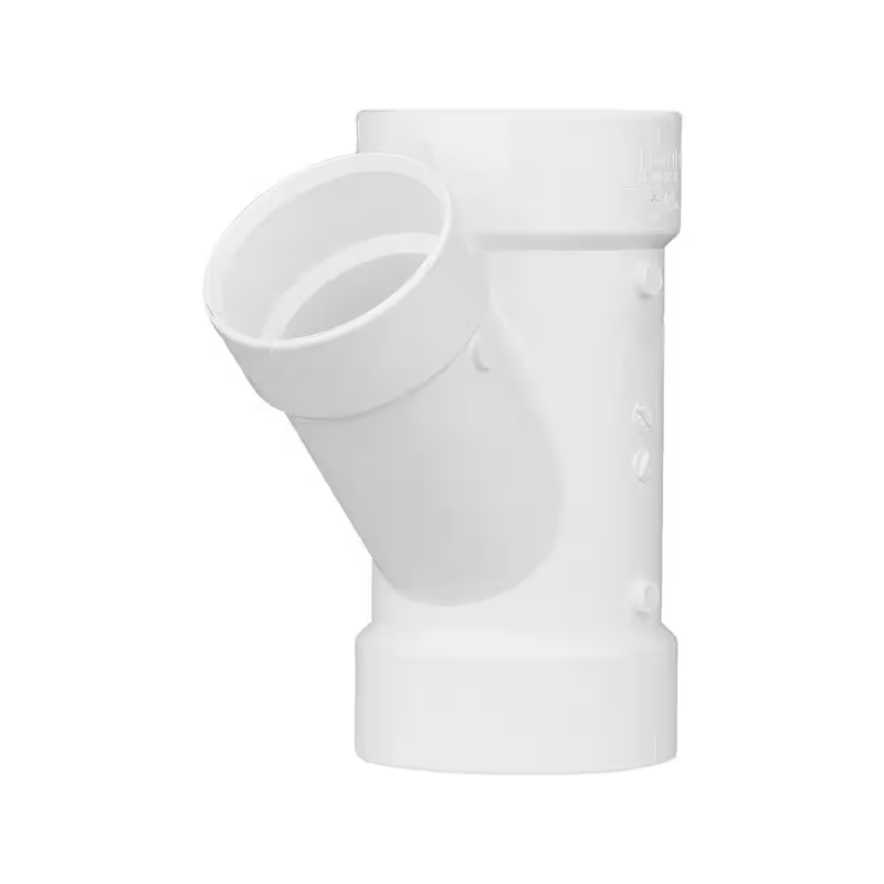 PVC Pipe Fitting Drain Waste Vent DWV White Non Pressure Plumbing Solvent Cement