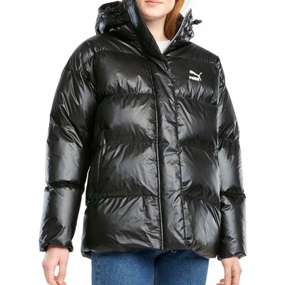 

Puma Classics Oversized Full Zip Coat Женская черная повседневная спортивная верхняя одежда 589, Черный, Puma Classics Oversized Full Zip Coat