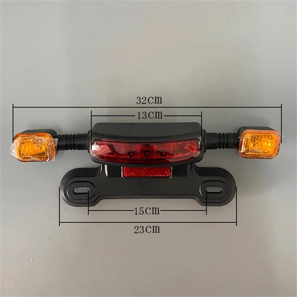 3 IN 1 E-bike Tail Light 12V/48V/60V Rear Light Brake Light Turn Light Parts AUS