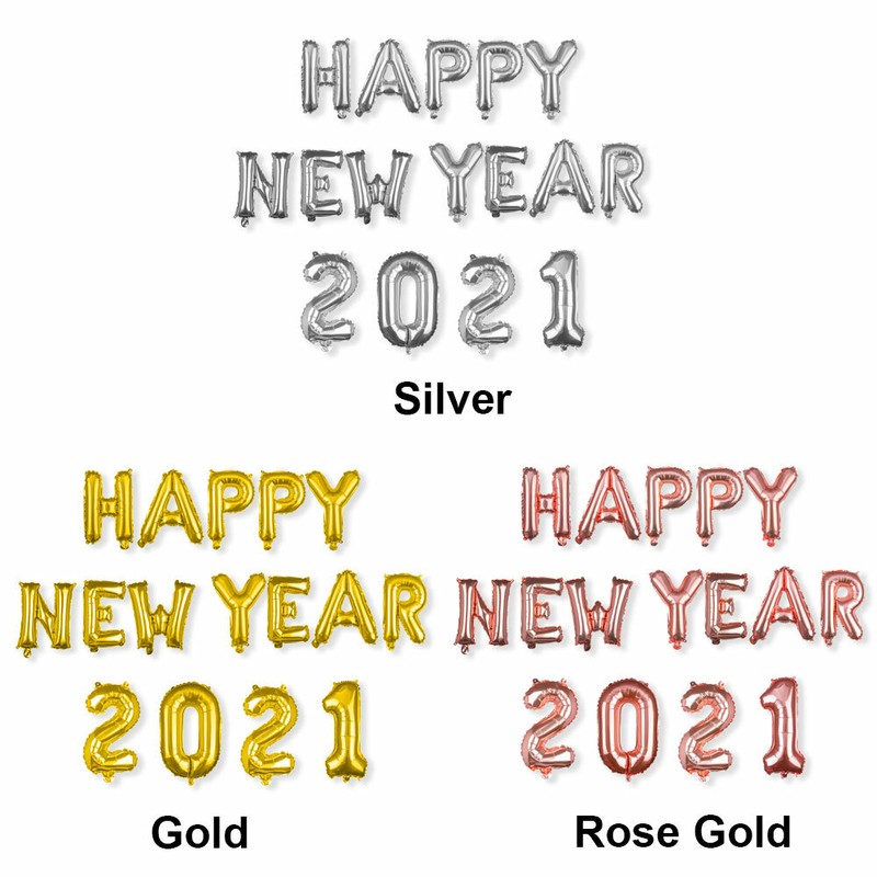 Kids Gifts Aluminum Foil 2021 Number Helium Balloon Happy ...