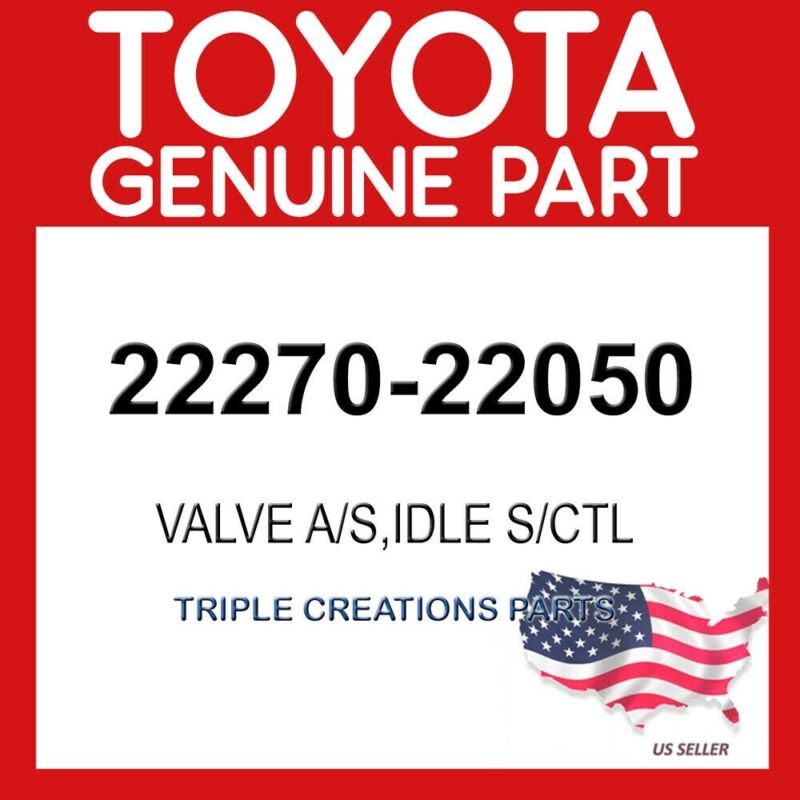 Toyota Genuine 2227022050 Valve Assy, Idle Speed Control(for Thlottle Body)