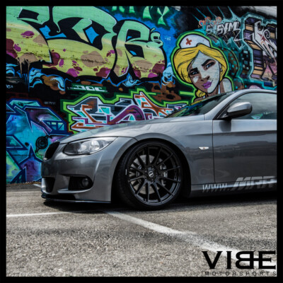 19'' MRR GROUND FORCE GF6 BLACK CONCAVE WHEELS RIMS FITS BMW E92 328i 335i COUPE