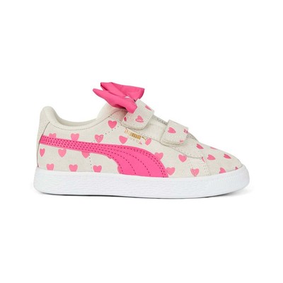 

Puma Suede Classic ReBow Slip On Youth Girls Белые кроссовки Повседневная обувь 389614, Белый, Puma Suede Classic ReBow Slip On Youth