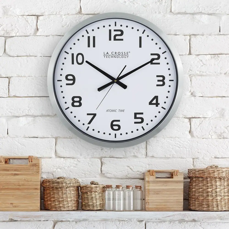 20 In. Extra Large Atomic Analog Metal Wall Clock