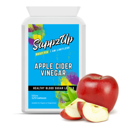 Apple Cider Vinegar 500mg 120 Tablets Weight Loss Regulates Sugar Level UK Made