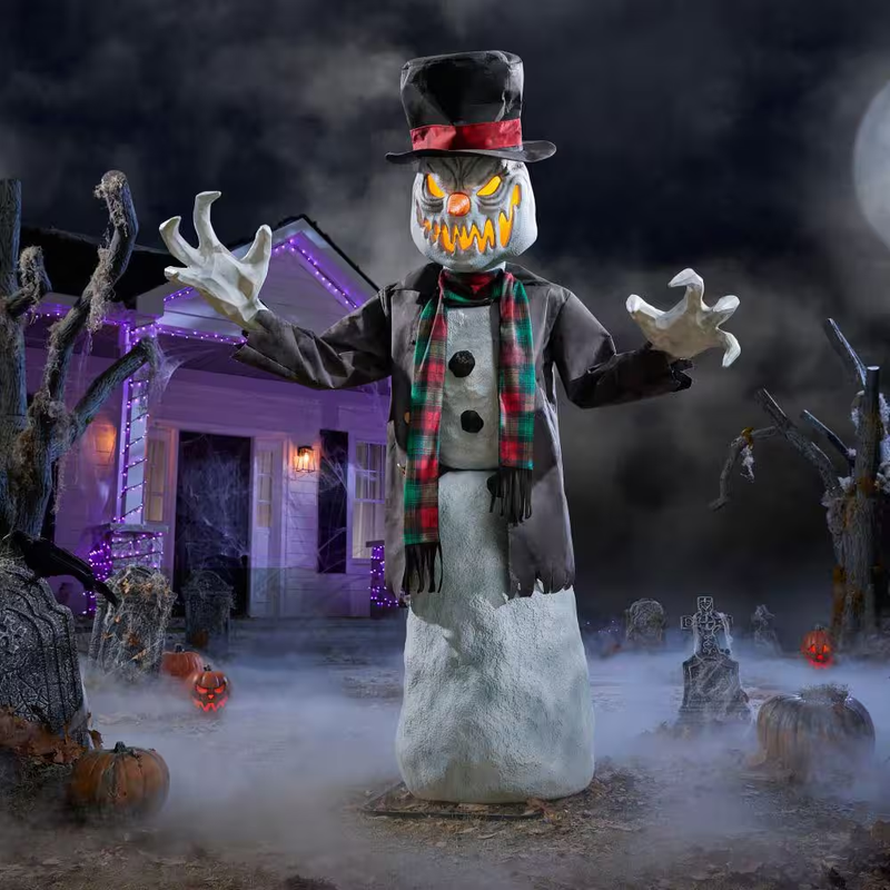 Home Depot 6.5Ft Wicked Woods Animated LED Snarling Snowman