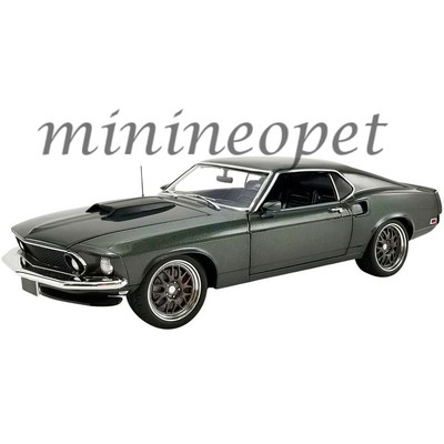 ACME A1801847 BULLET STREET FIGHTER 1969 FORD MUSTANG GT 1/18 DIECAST GREEN 