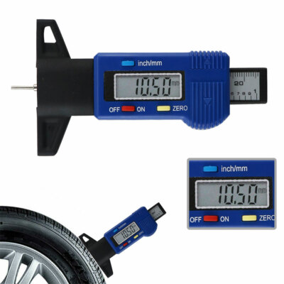 0-25mm Car Wheel Tyre Tread Depth Gauge Digital Meter Measurer Depth Gauge Tool