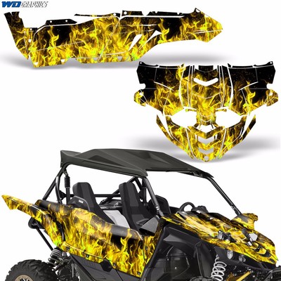 Graphics Kit Decal Sticker Wrap For Yamaha Raptor 90 YFM90 2016-2018 WARHAWK BLU