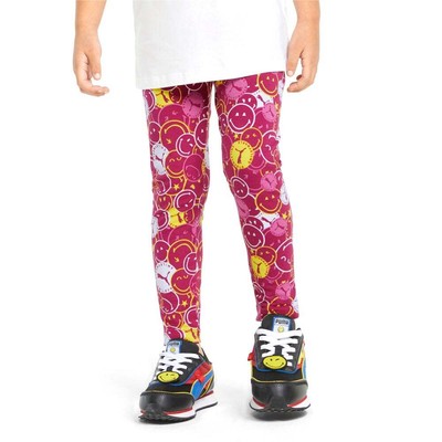 

Puma Smiley World X Aop Graphic Леггинсы для малышей для девочек Розовые спортивные повседневные 8469, Розовый, Puma Smiley World X Aop Graphic Leggings Toddler