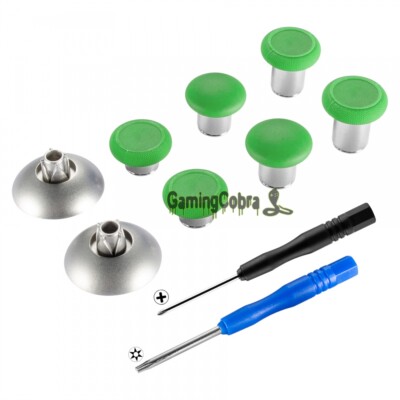 Metal Magnetic Thumbsticks Replacement Kits For Xbox One Elite S PS4 Silm Green