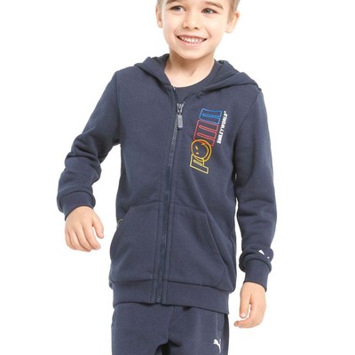 Толстовка Puma FullZip Tr X Smiley World Boys Синяя повседневная верхняя одежда 846972-43