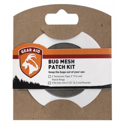 Gear Aid Bug Mesh Patch Repair Kit for Hiking Camping Outdoor Equipment - Black