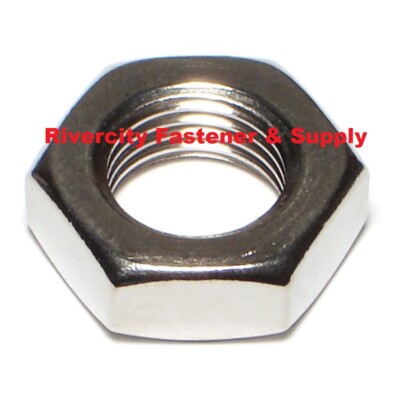 M22-1.5 Hex Jam Thin Half Nut Stainless FINE Thread M22 x 1.5 Nuts 22mm x 1.5