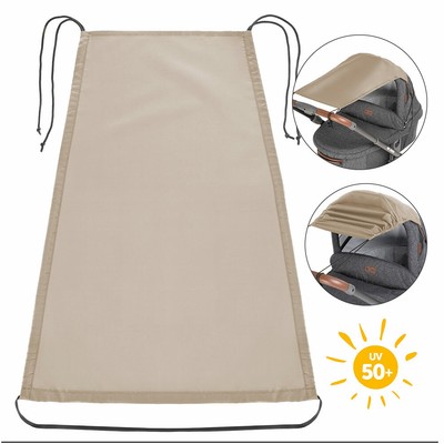 Universal Sonnensegel Kinderwagen Sonnenschutz Sonnenverdeck für Babywanne Beige