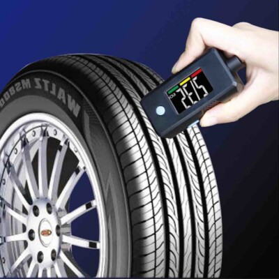 Digital Tire Gauge Tire Pressure Tread Depth Key Chain 2GO Measure Compact