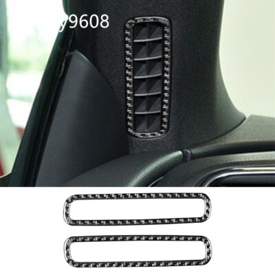 Carbon Fiber A Pillar Air Vent Outlet Ring Cover For Volkswagen Scirocco 2009-16