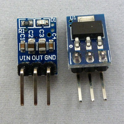 2pcs DC DC Converter 5V to 3.3V Step-Down Buck Power Supply Module AMS1117 LDO