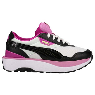 

Кроссовки Puma Cruise Rider Silky для девочек, черные, фиолетовые, белые, повседневная обувь, Black;purple;white, Puma Cruise Rider Silky Youth