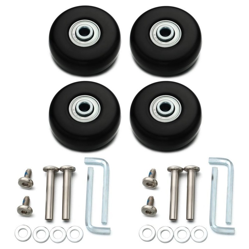 2/4pcs Replacement Travel Luggage Suitcase Wheels Axles Repair Kit
