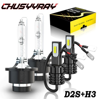 For Lexus ES300 2000-2003 4X HID/LED Faro Luz de cruce+Bombillas antiniebla