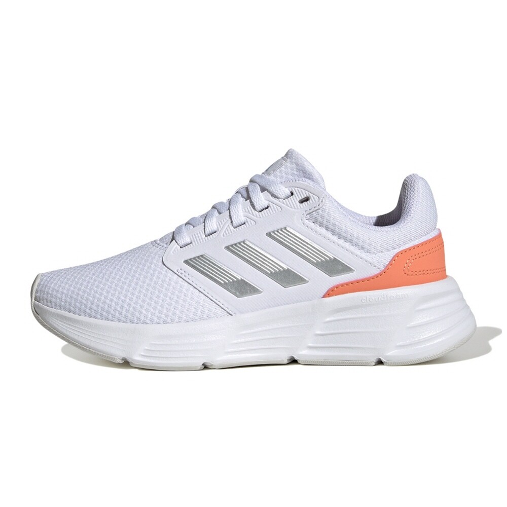 New Womens ADIDAS GALAXY 6 HP2407 WHITE / ORANGE US W 5 - 8