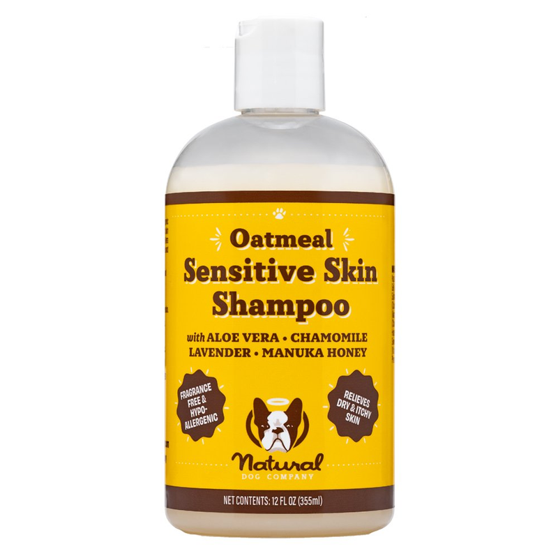 Dog Shampoo Sensitive Skin12 Oz Aloe Vera Oatmeal Itchy Skin Hydrates Soothes