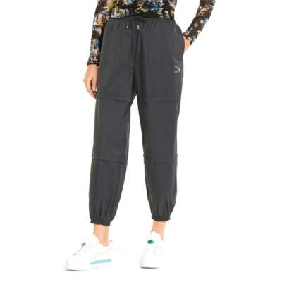 

Puma Crystal Galaxy Woven Pants Женские черные повседневные спортивные штаны 53359701, Черный, Puma Crystal Galaxy Woven Pants
