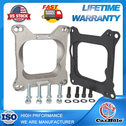 Square Bore Carburetor to Spread Bore Manifold Adapter Kit Carb Spacer