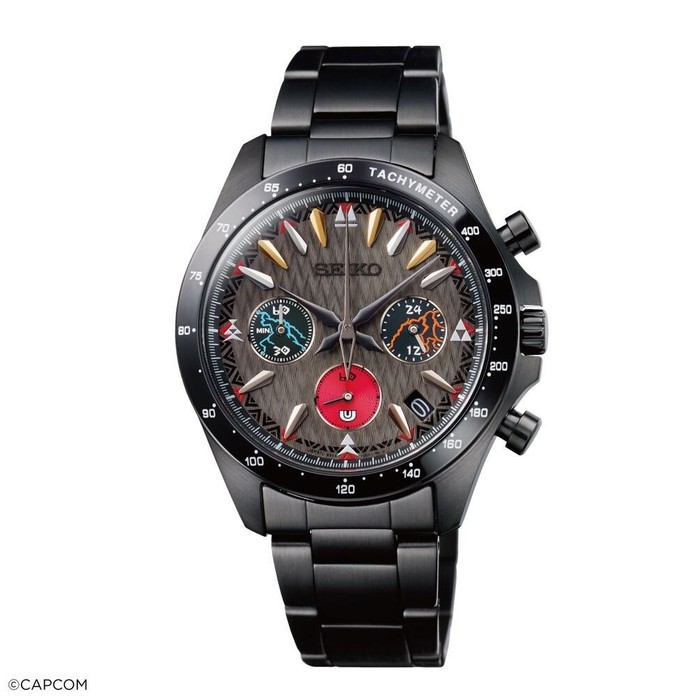 Pre-owned Seiko Monster Hunter  20th Anniversary Collaboration Watch Alatreon (size L)