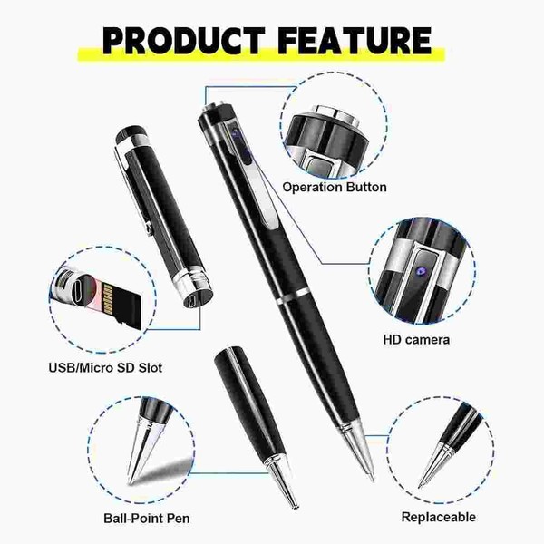 Hidden Cam Pocket Pen Camera 1080P HD Mini Video Recorder DVR Security USB Cam - Image 15