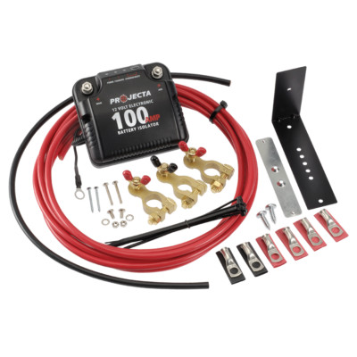 PROJECTA DBC100K DUAL BATTERY KIT 12V 100A ELECTRONIC ISOLATOR FULLY AUTOMATIC