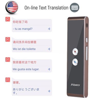 Portable Instant Voice 2-Way Translator BT 33 Languages Translation Travel O3O9