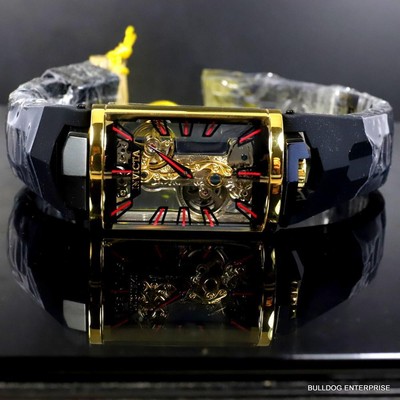 Pre-owned Invicta Vintage Mechanical Skeletonized Ghost Bridge Capsule 29mm Watch