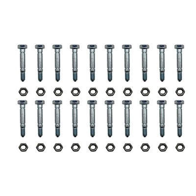 3285-11 Qty 20: 2-1/8'' x 5/16'' Shear Pin with Nut Fits Toro