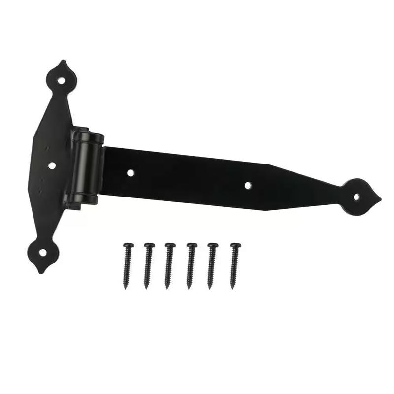 Everbilt 12 Inch Black Heavy Duty Steel Tee Hinge Gate Door Shed Hardware