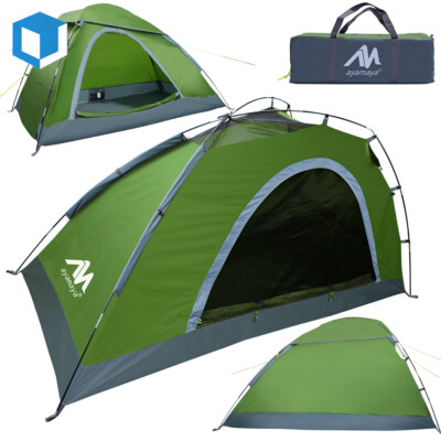 Single 1 Person Backpacking Tent Ultralight Easy Setup for Camping Hiking Travel