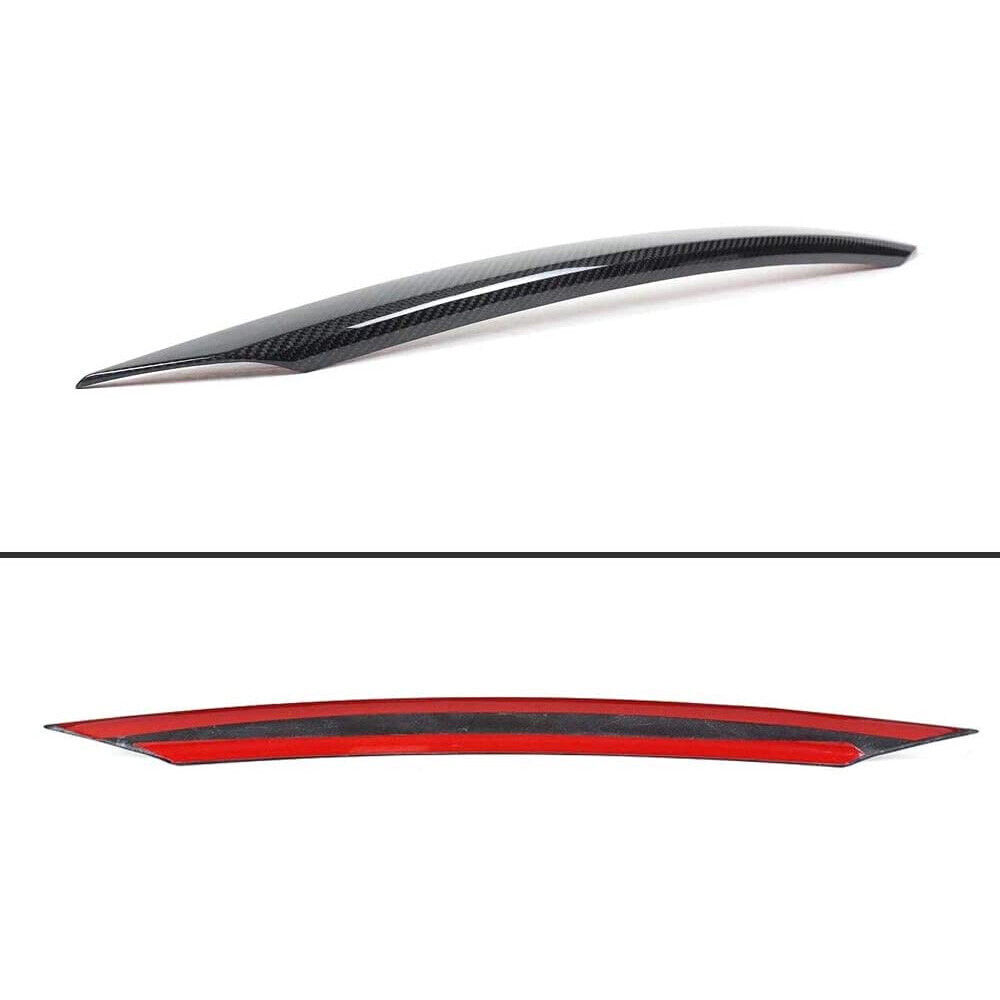 Rear Trunk Lid Gate Edge Cover Trim For 2018-2022 INFINITI Q50 Carbon Fiber