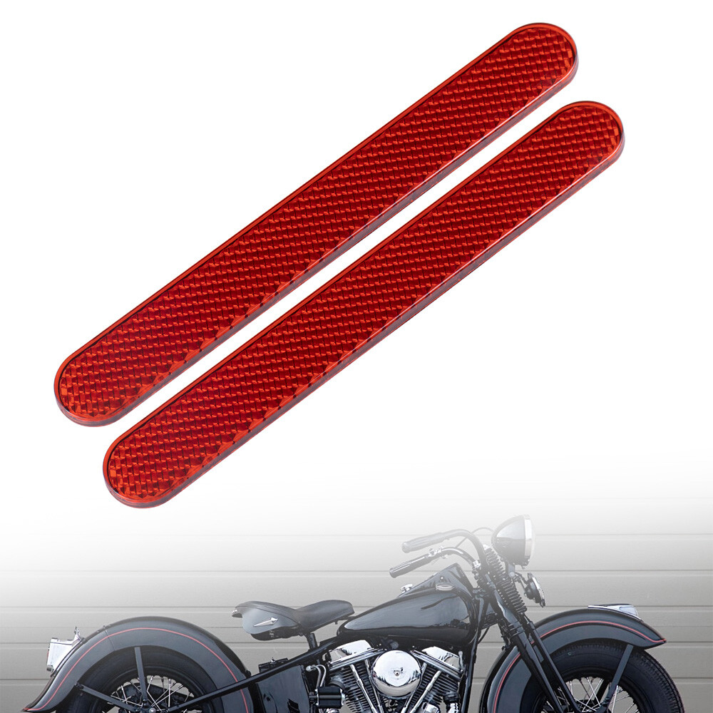 Fork Reflectors Sticker Universal Red Fit For Harley Electra Glide Ultra Classic