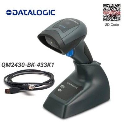 Datalogic Quickscan QM2430-BK-433K1 Wireless Handheld Barcode Scanner USB Kit