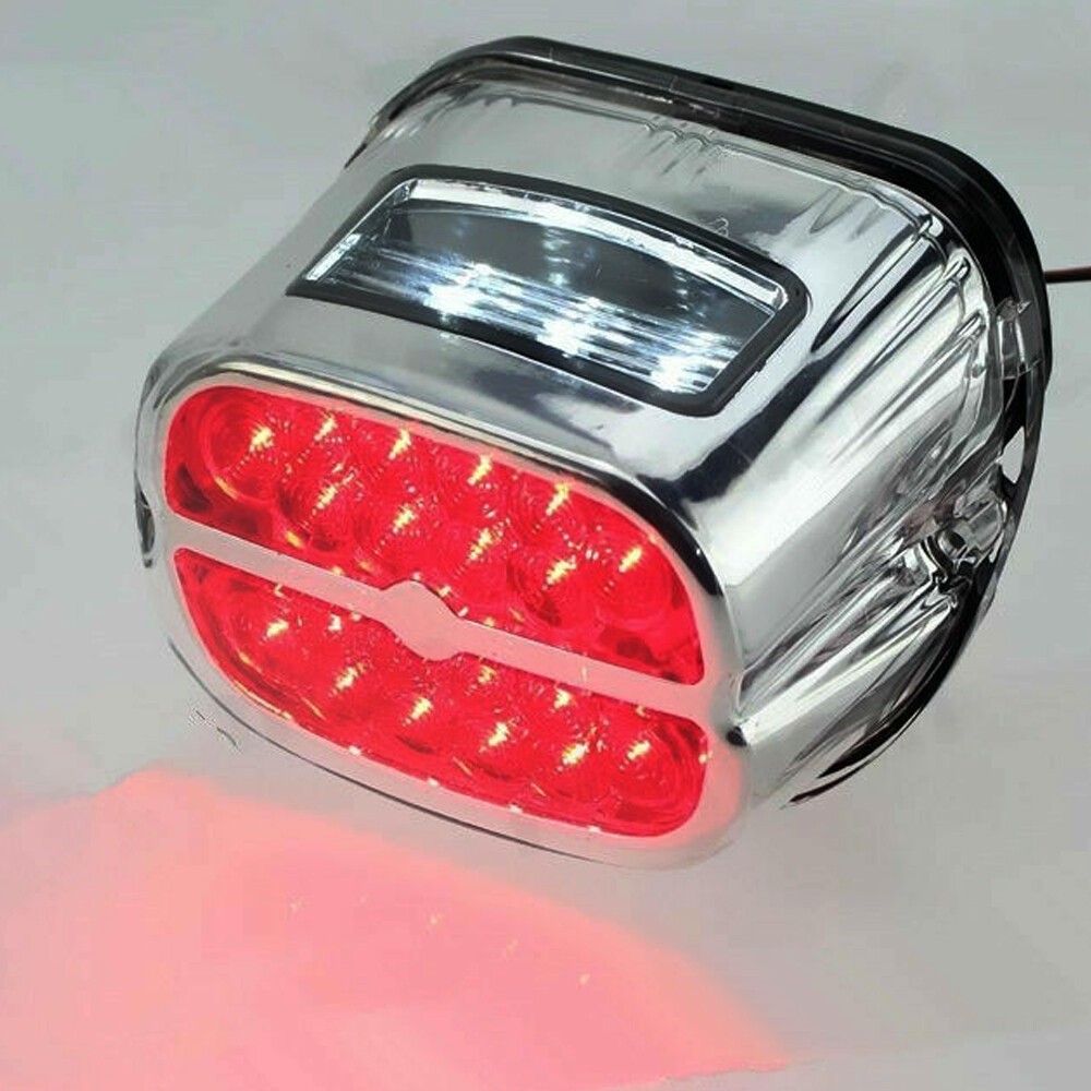 For Harley Touring Road King Electra Glide FLTR Dyna Chrome LED Tail Light ++