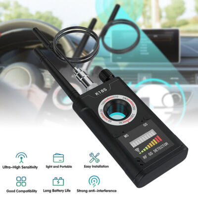 K18S RF detector Anti-spy Detector Camera GSM Audio Bug GPS Finder Scanner US