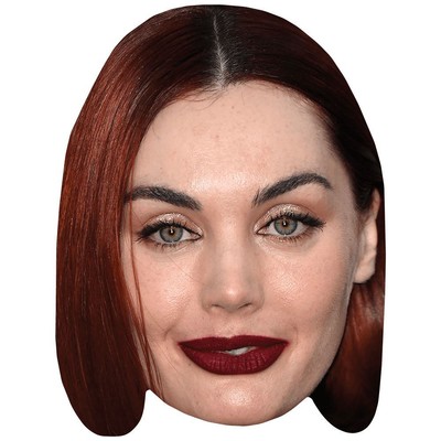 Poppy Corby Tuech (Lipstick) Celebrity Mask, Flat Card Face